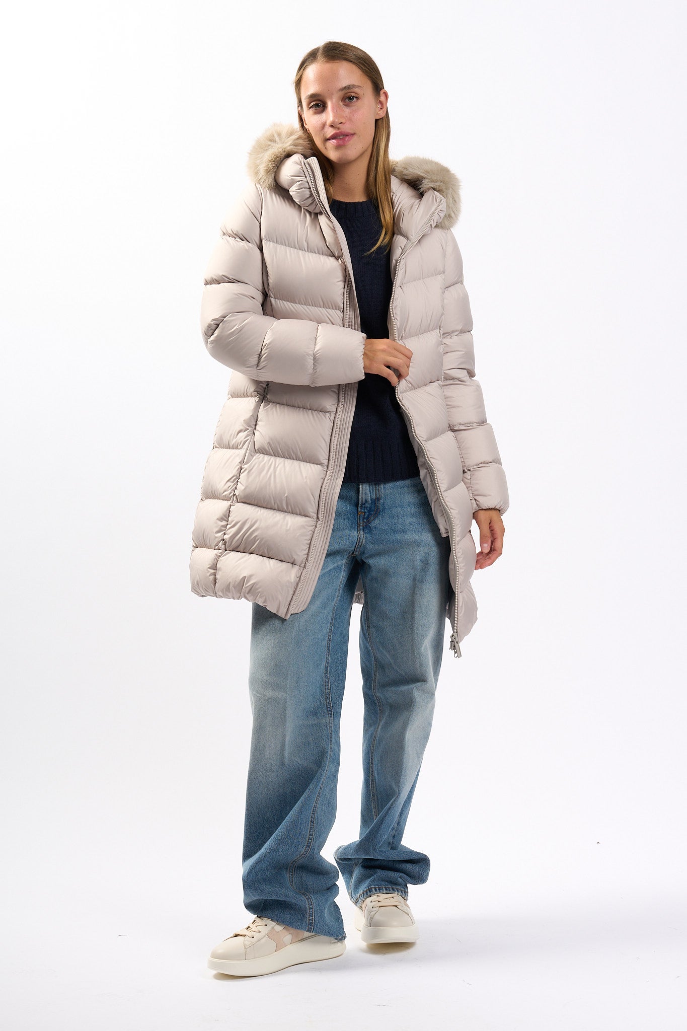 Colmar originals Piumino Midi Gesso Donna-9