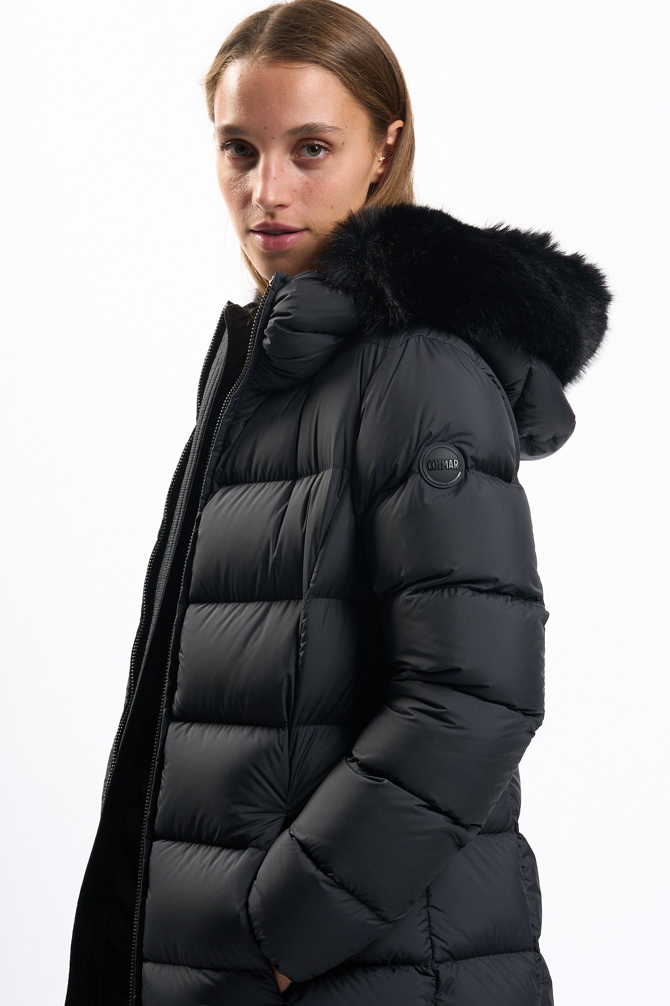 Colmar originals Piumino Midi Nero Donna-2