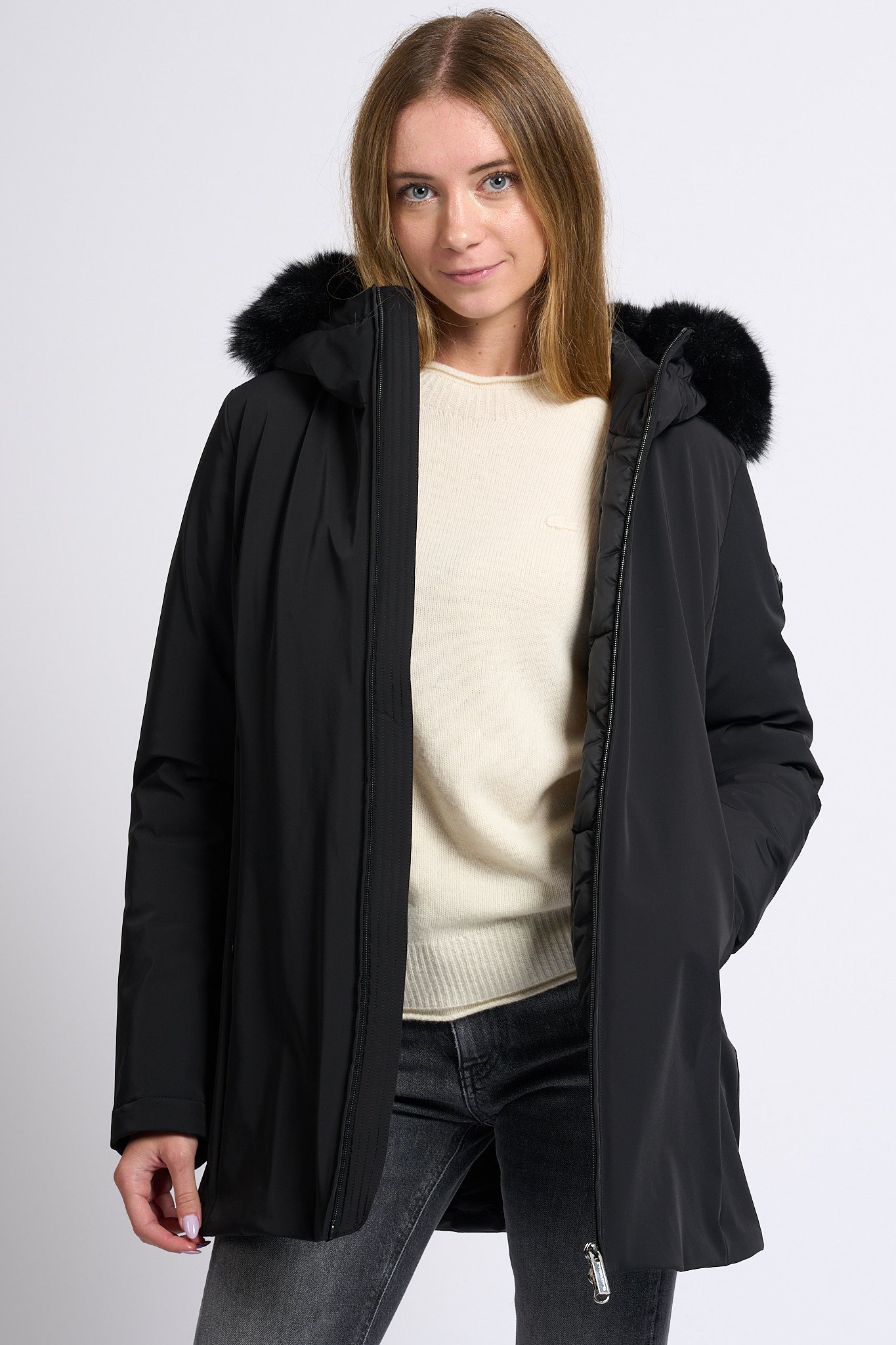Colmar originals Piumino Tecnico Nero Donna-3