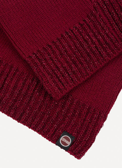 Colmar originals Scaldacollo Lurex Bordeaux Donna-2