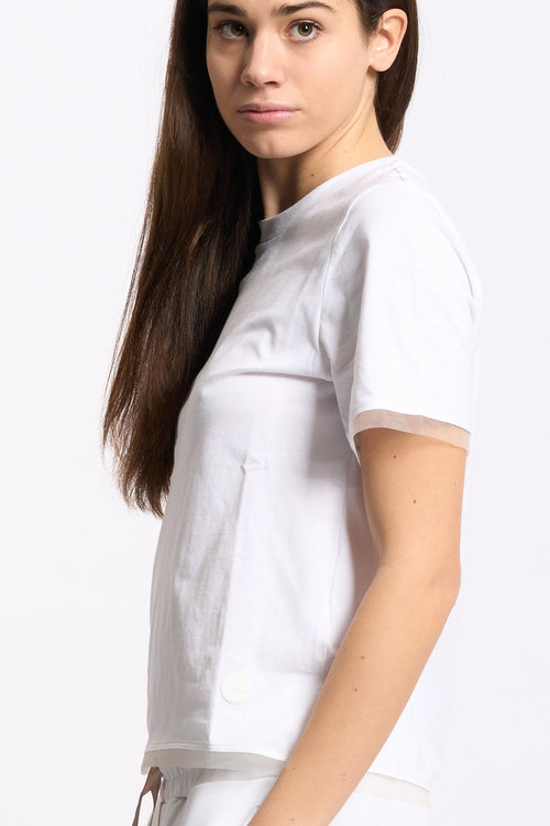 Colmar originals T-shirt con Tulle Bianco Donna