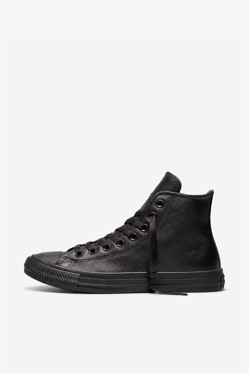 Converse Chuck Taylor All Star in pelle nero uomo-4