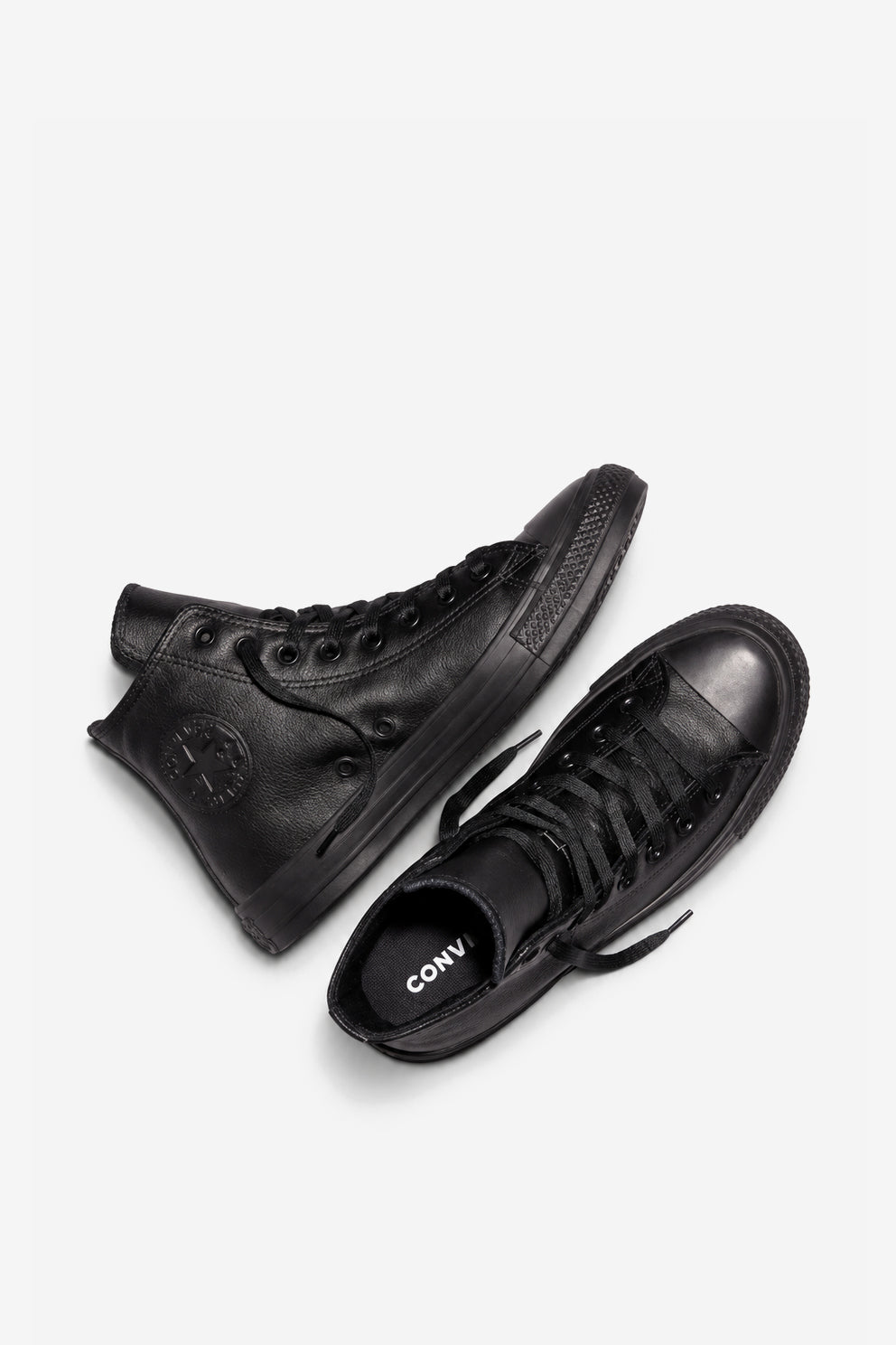 Converse Chuck Taylor All Star in pelle nero uomo-5