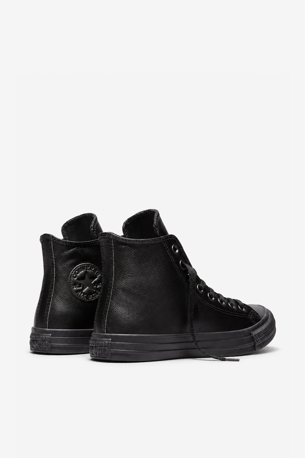 Converse Chuck Taylor All Star in pelle nero uomo-6