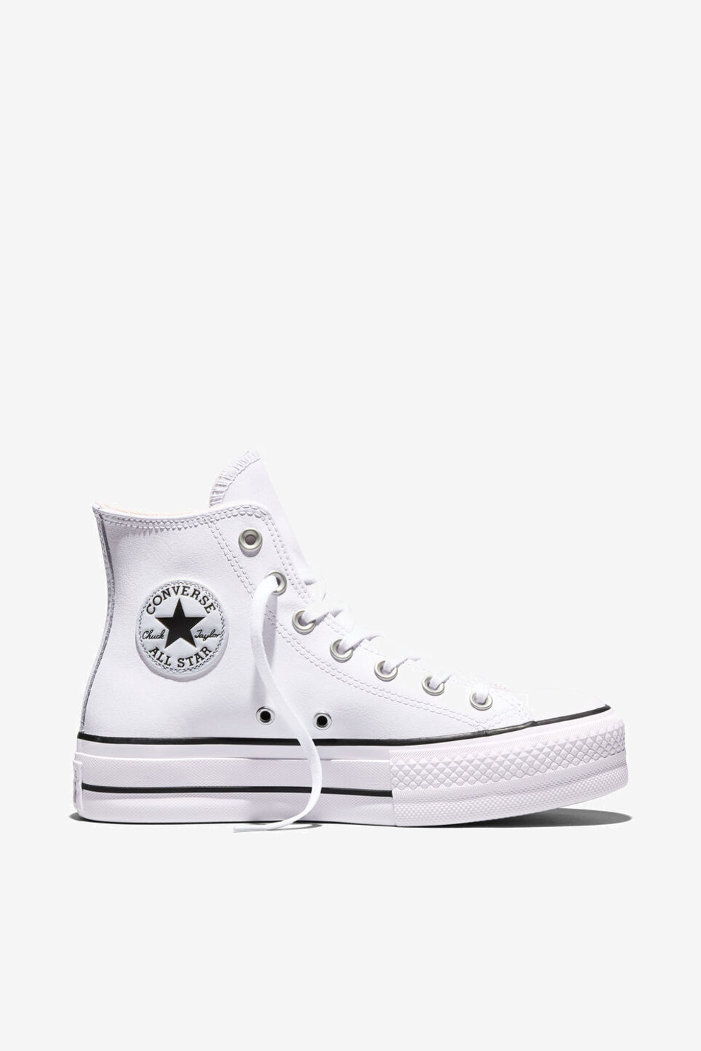 Converse All Star Chuck Taylor Platform pelle bianca donna-1