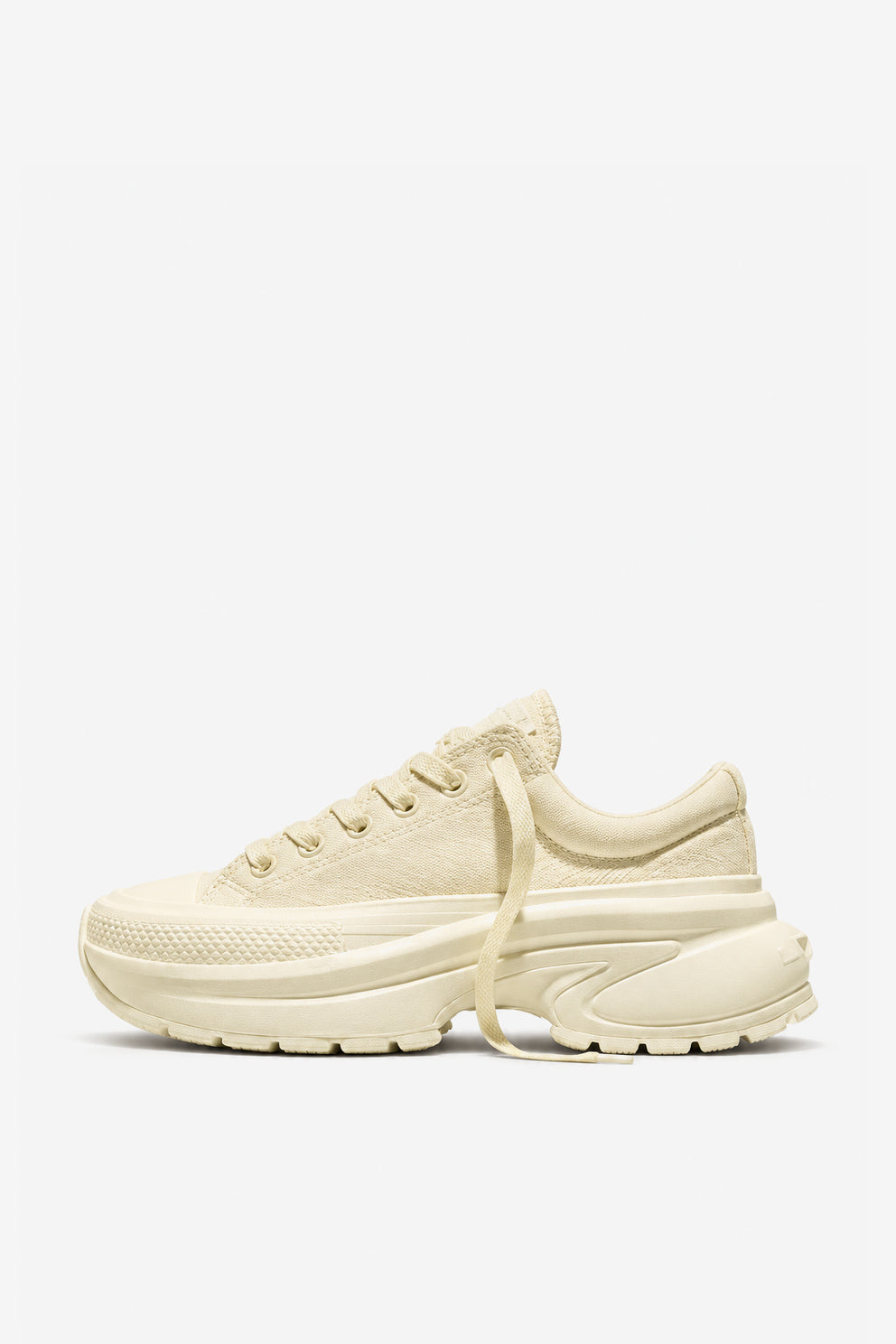 Converse All Star Run Star Crush in pelle bianca da donna-5
