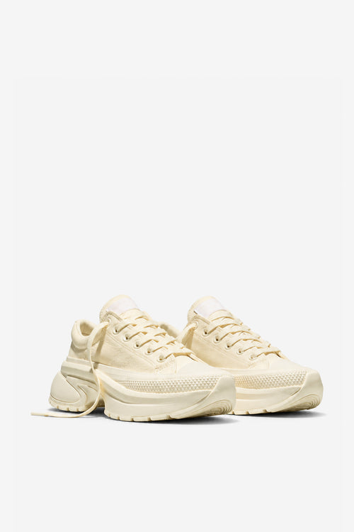 Converse All Star Run Star Crush in pelle bianca da donna-2