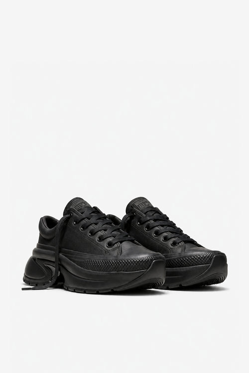 Converse All Star Run Star Crush in pelle nero donna-2