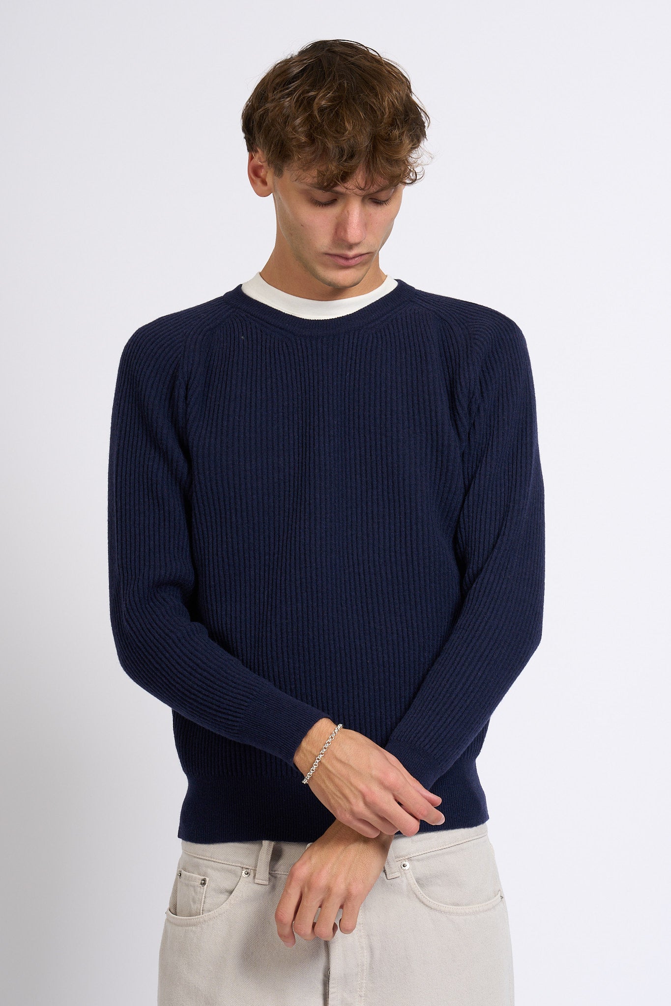 Customer lovers Maglia Giro Costa Blu Uomo-3