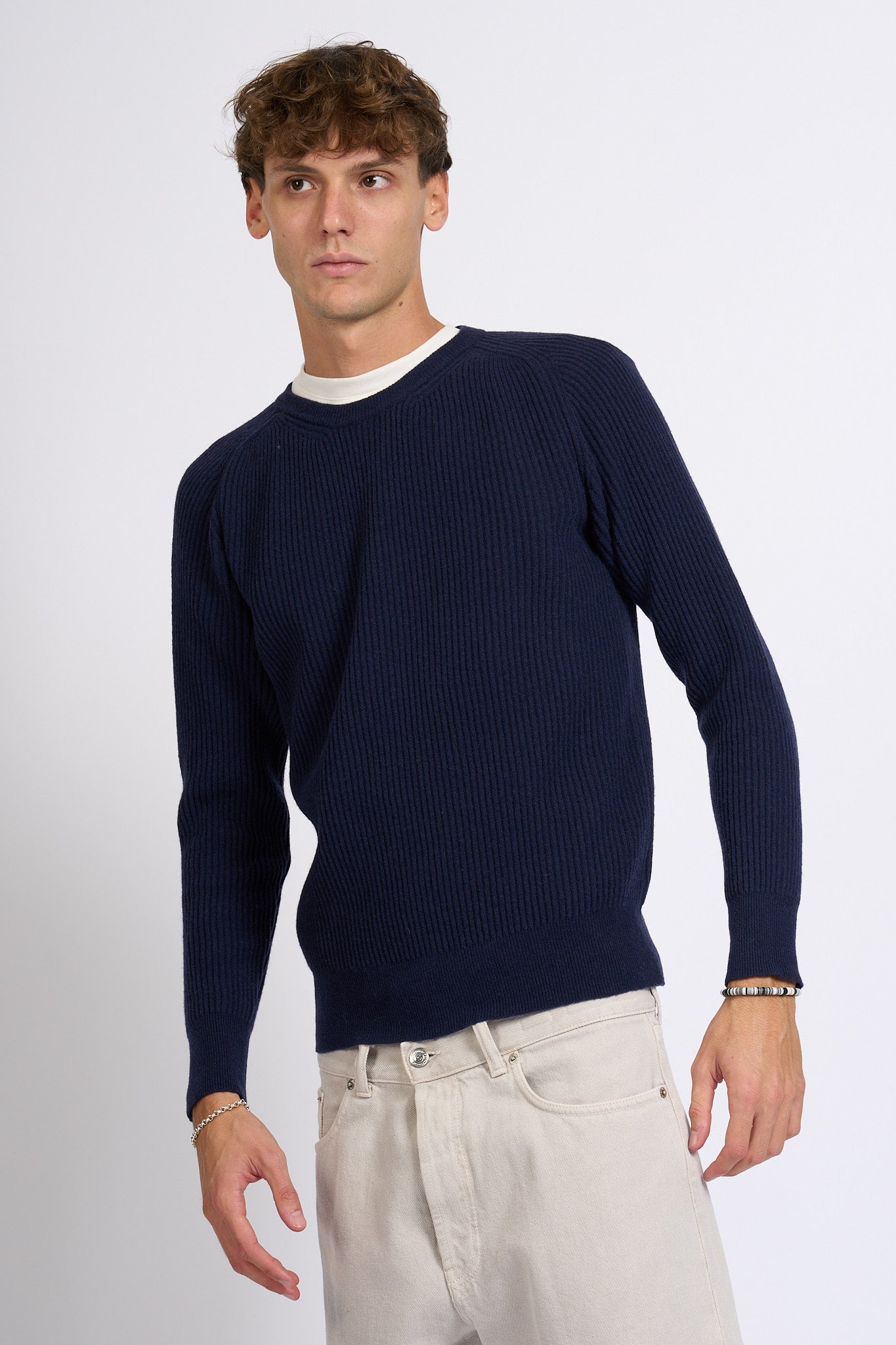 Customer lovers Maglia Giro Costa Blu Uomo-1