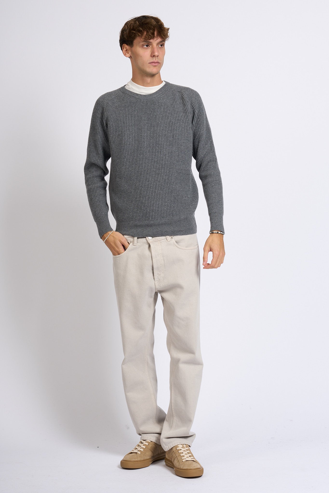 Customer lovers Maglia Giro Costa Grigio scuro Uomo-2