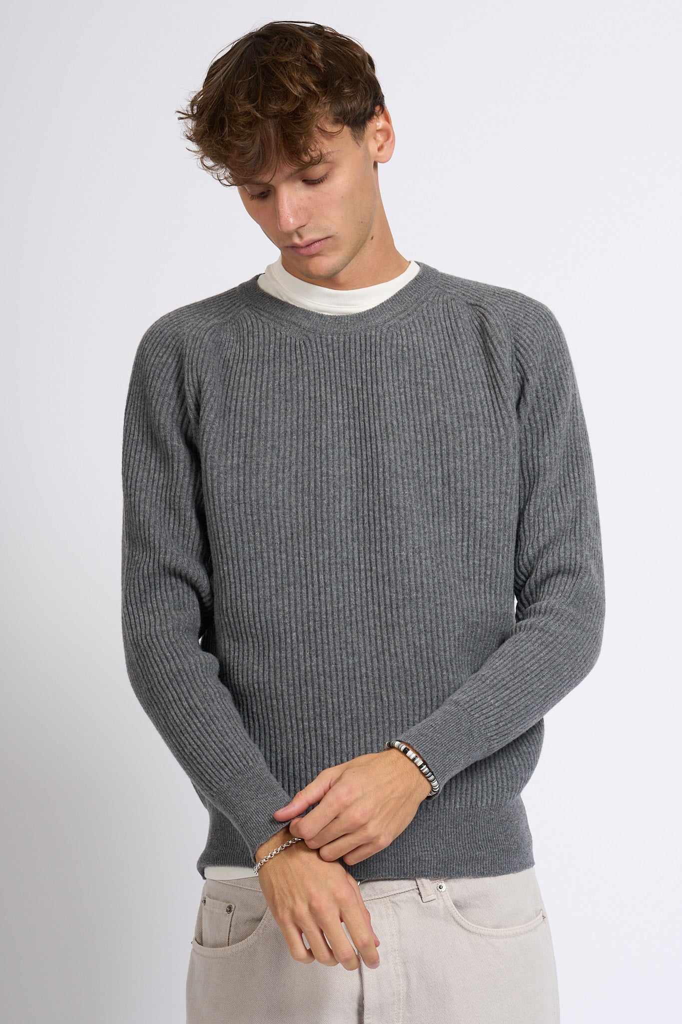 Customer lovers Maglia Giro Costa Grigio scuro Uomo-1