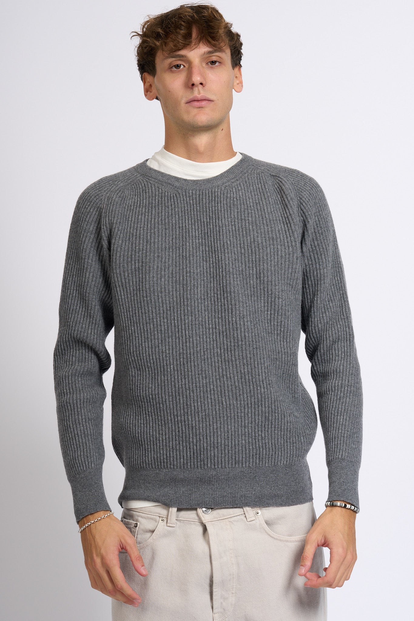 Customer lovers Maglia Giro Costa Grigio scuro Uomo-3