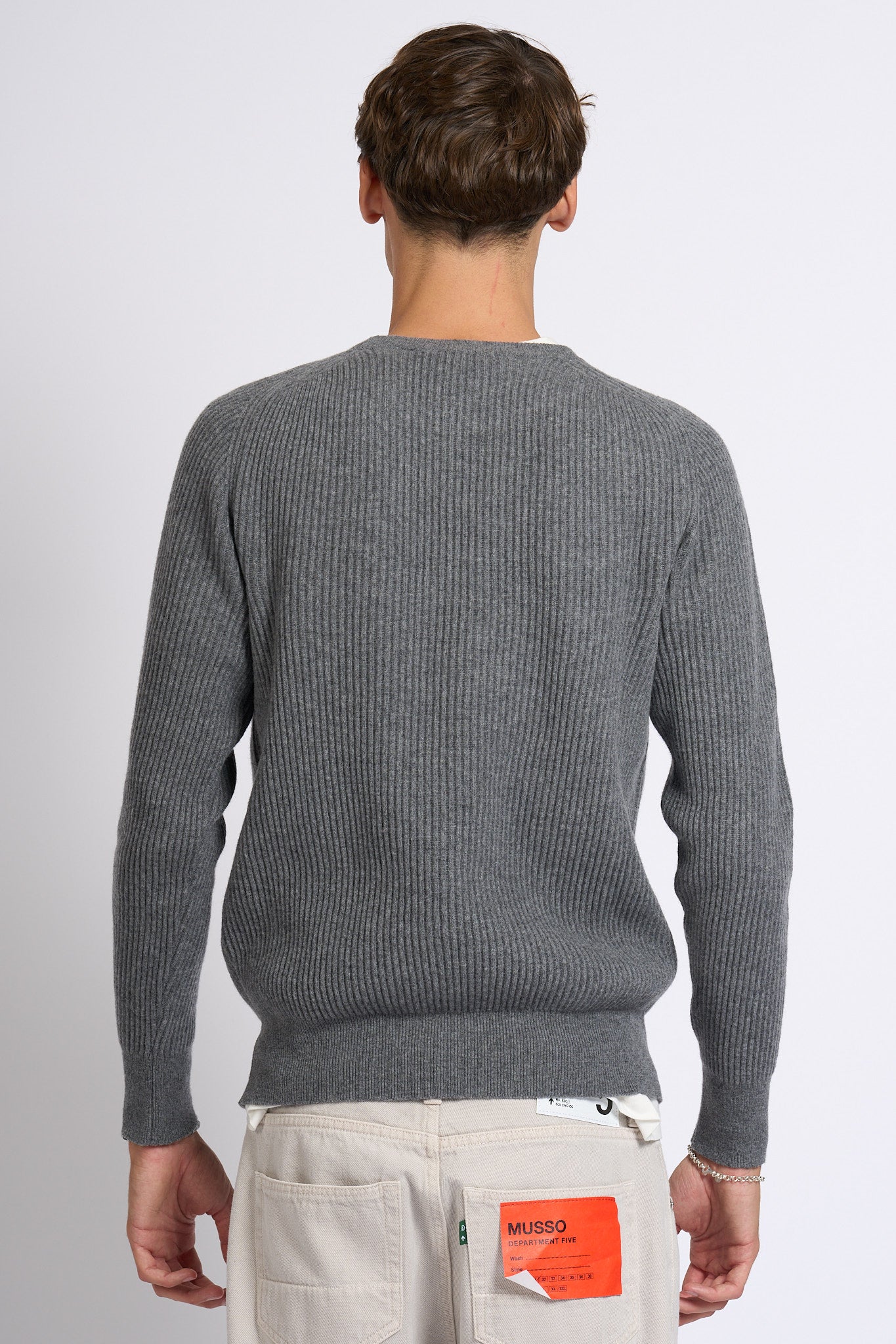 Customer lovers Maglia Giro Costa Grigio scuro Uomo-5