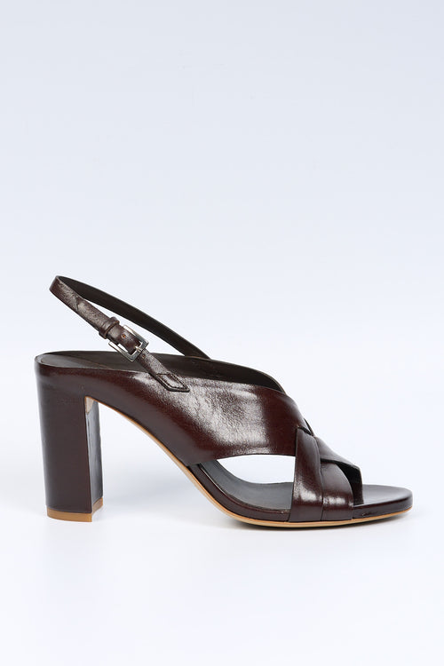 Del Carlo Sandalo ATENE Tacco Alto Caffe' Donna