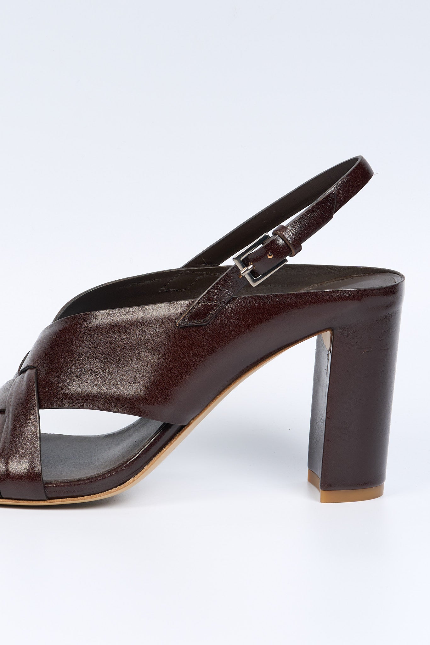 Del Carlo Sandalo ATENE Tacco Alto Caffe' Donna-6