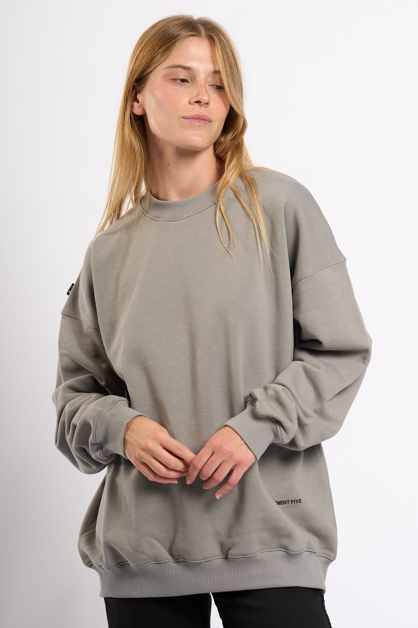 Department5 Felpa Virginex Grigio Donna-5