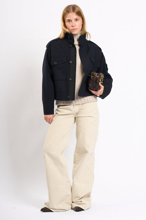 Department5 Field Jacket Mercure Navy Donna-2
