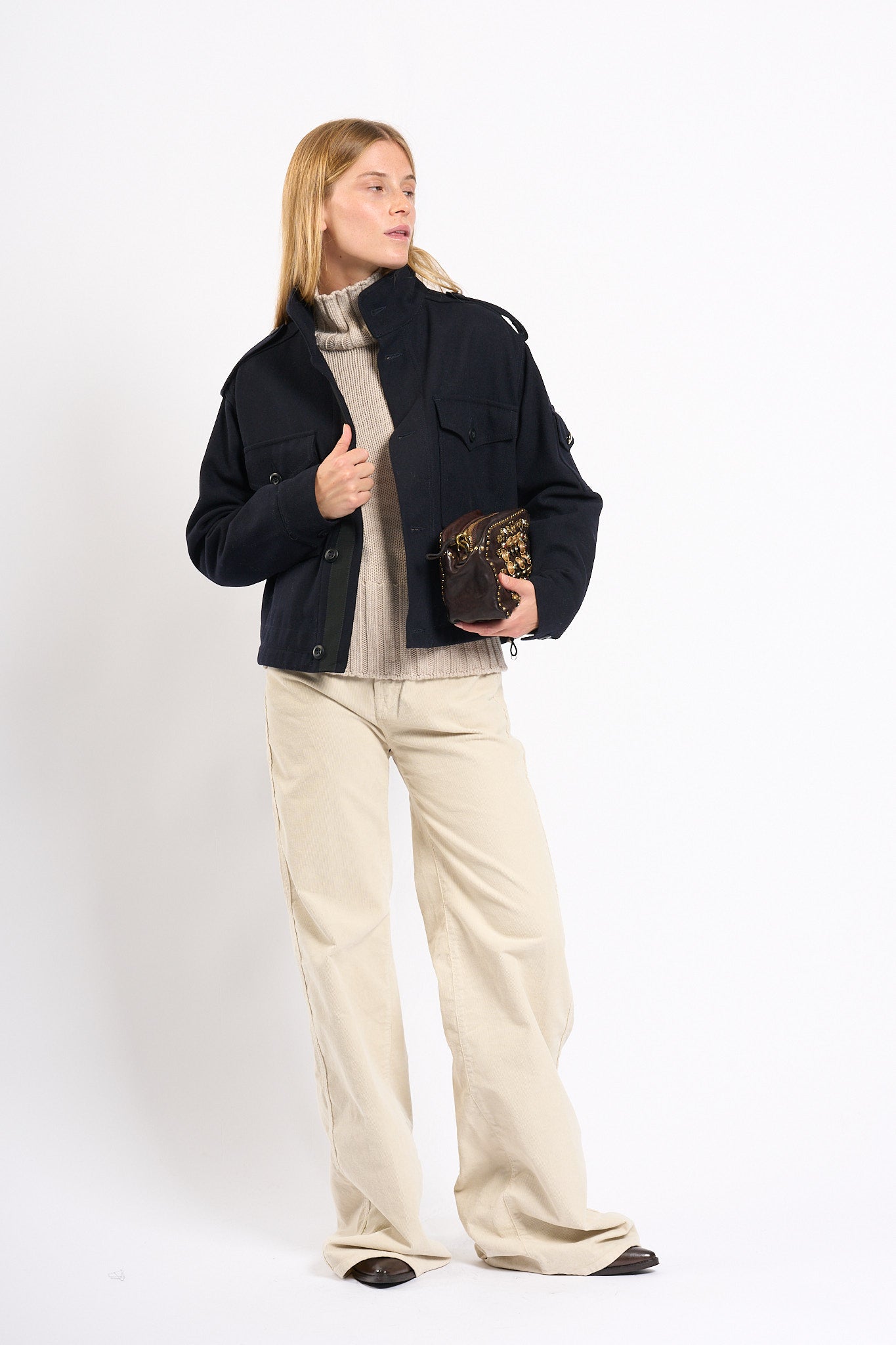 Department5 Field Jacket Mercure Navy Donna-7