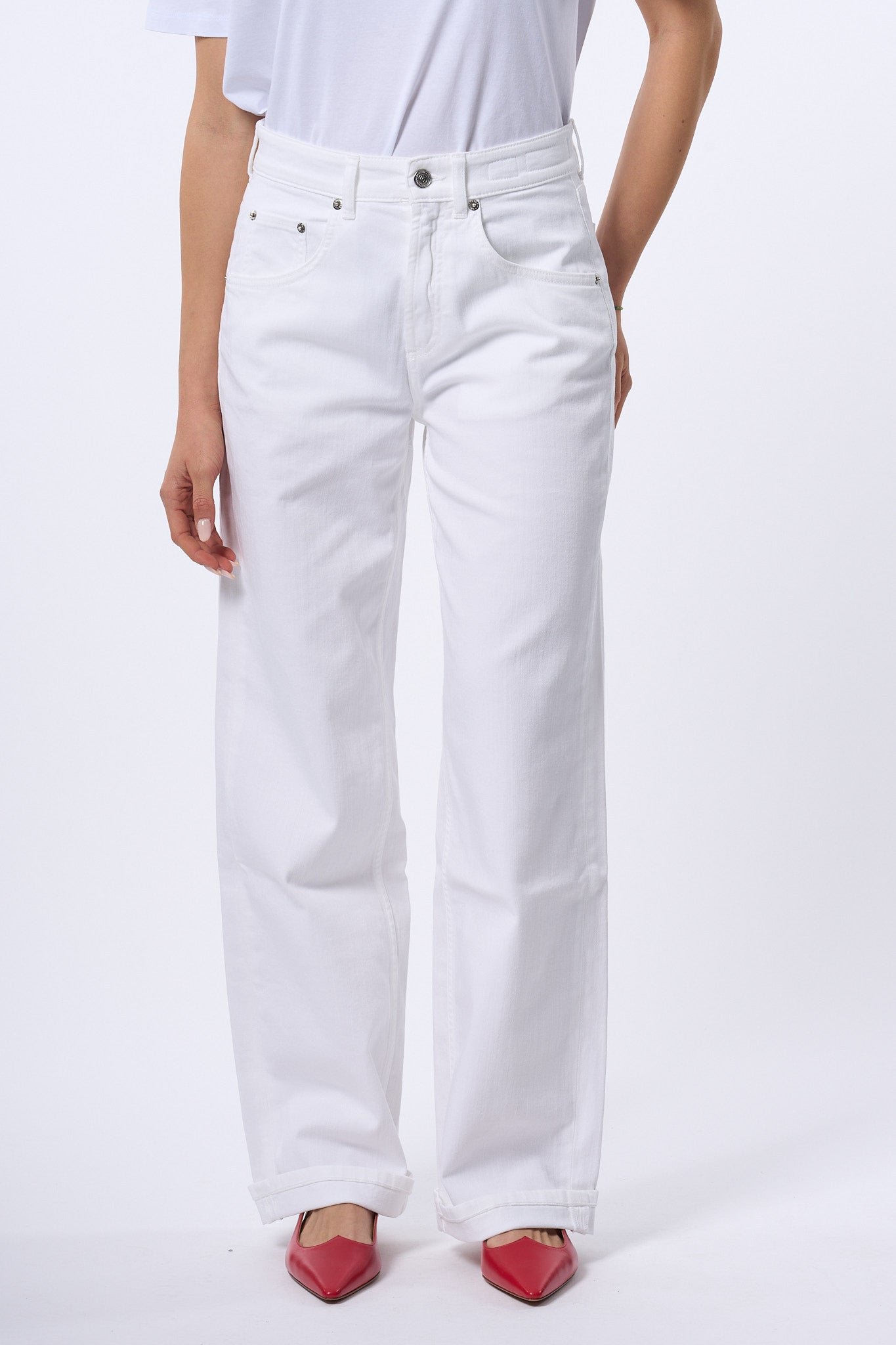 Department5 Jeans Pop Bianco Donna-4