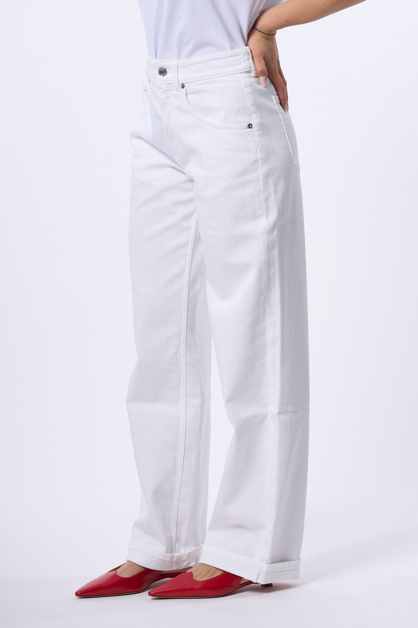 Department5 Jeans Pop Bianco Donna-1