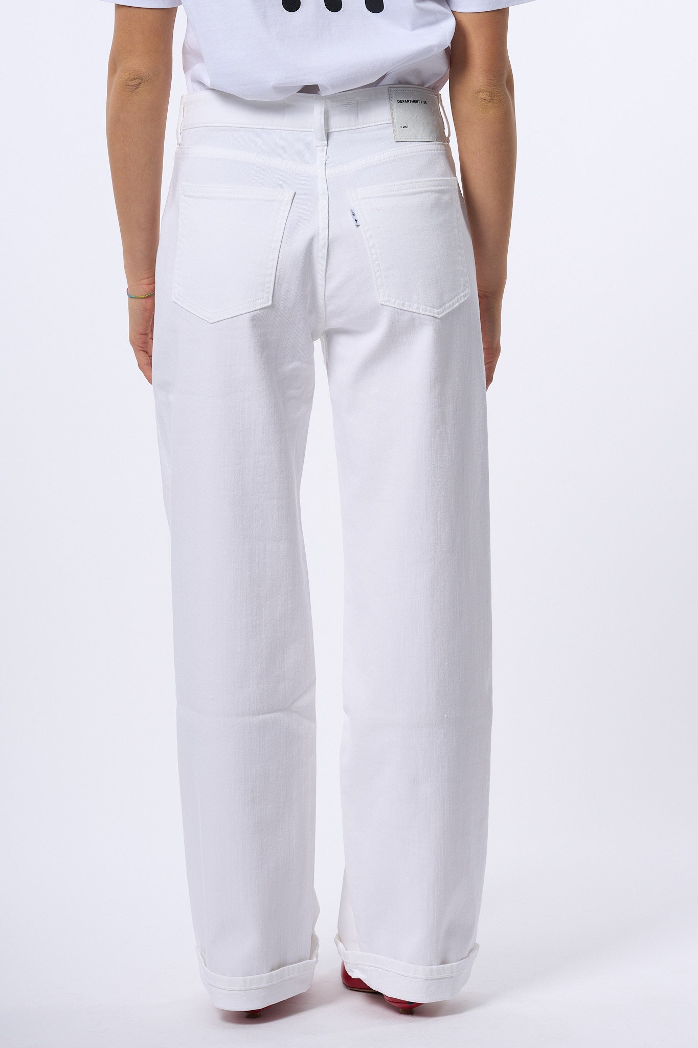 Department5 Jeans Pop Bianco Donna-5