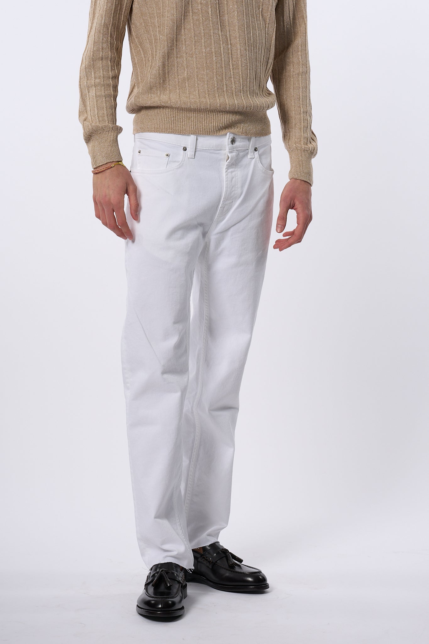 Department5 Jeans Talk Regular Bianco Uomo-4