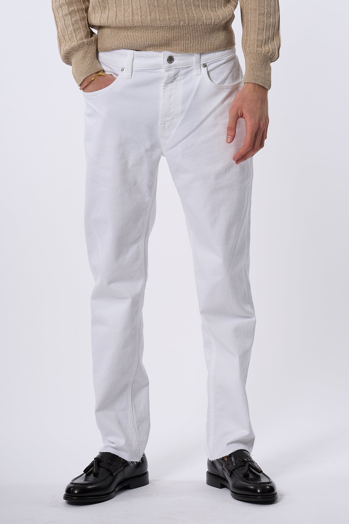 Department5 Jeans Talk Regular Bianco Uomo-1