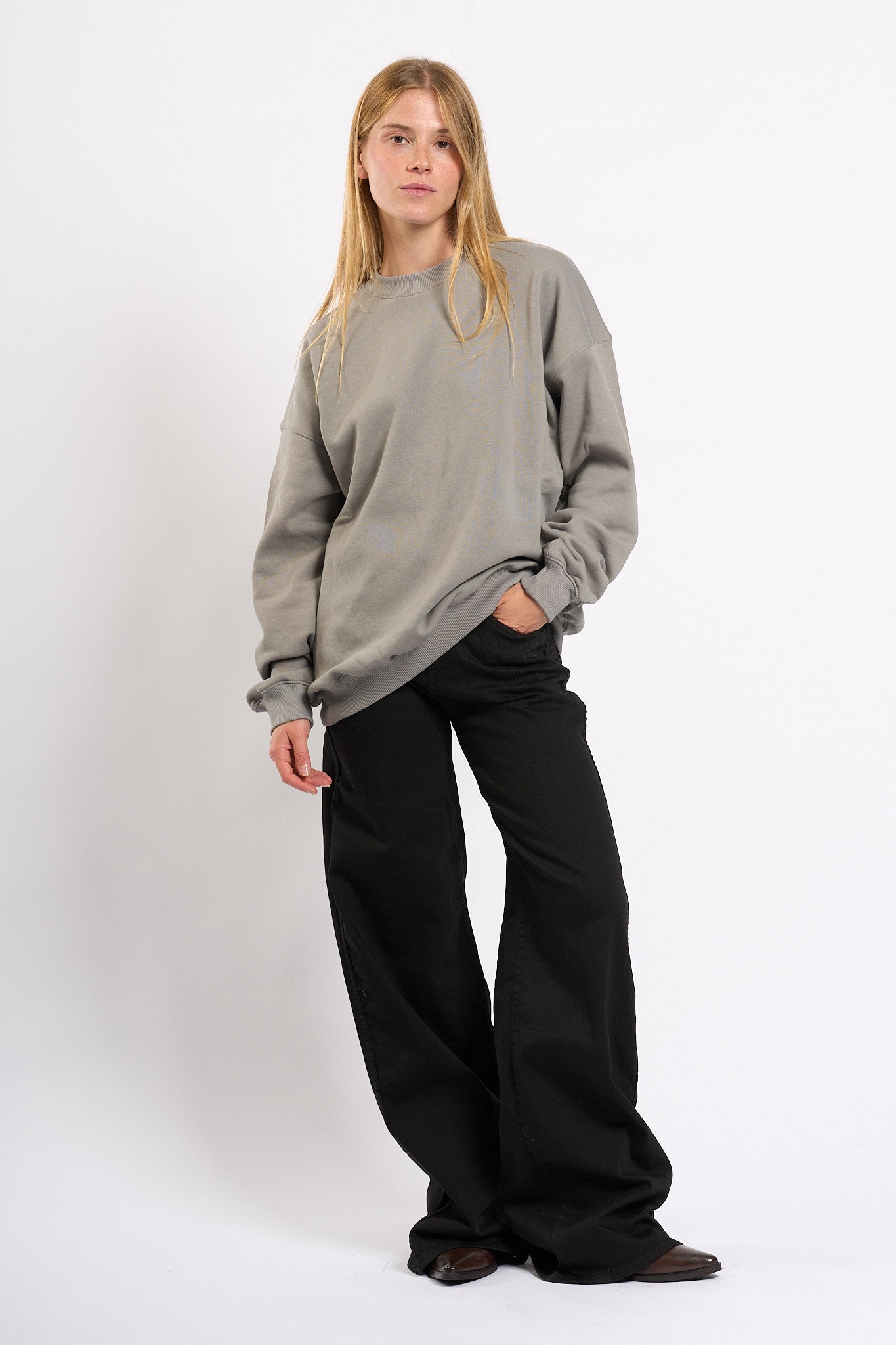 Department5 Pantalone Pretender Nero Donna-2