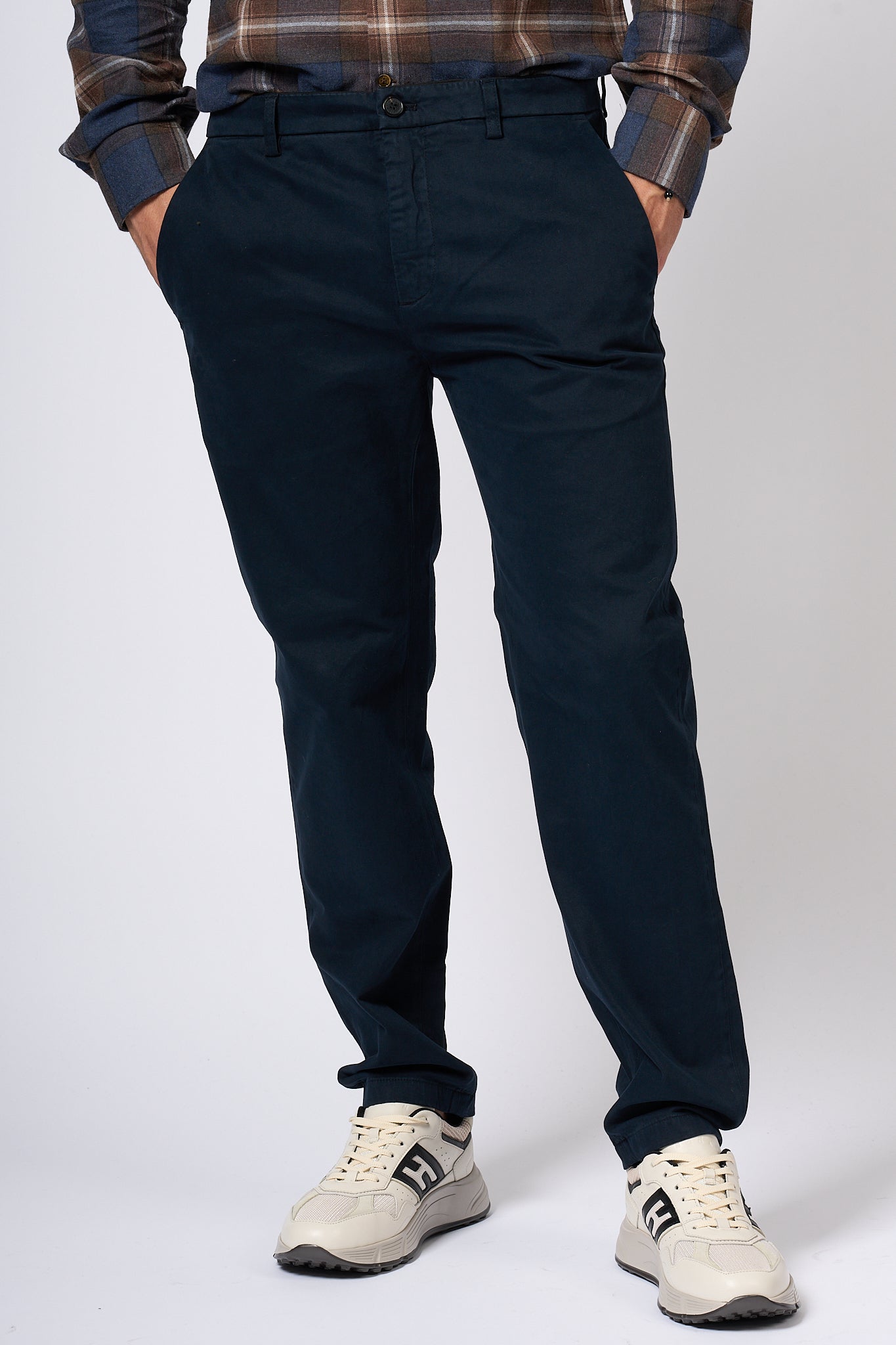 Department5 Pantalone Prince Blu Navy Uomo-3