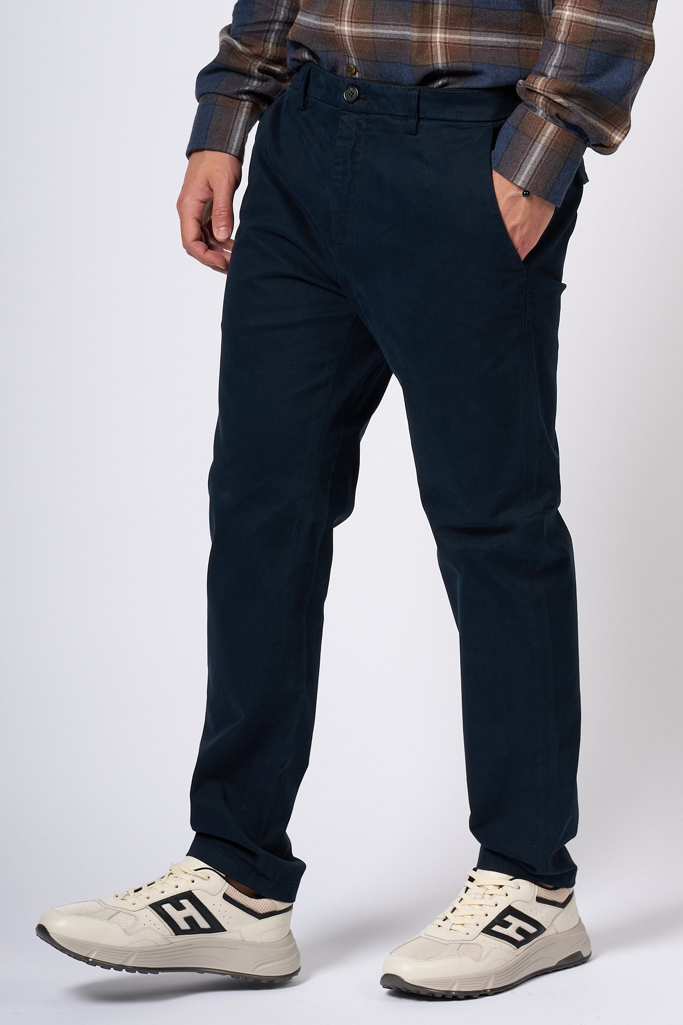 Department5 Pantalone Prince Blu Navy Uomo-2