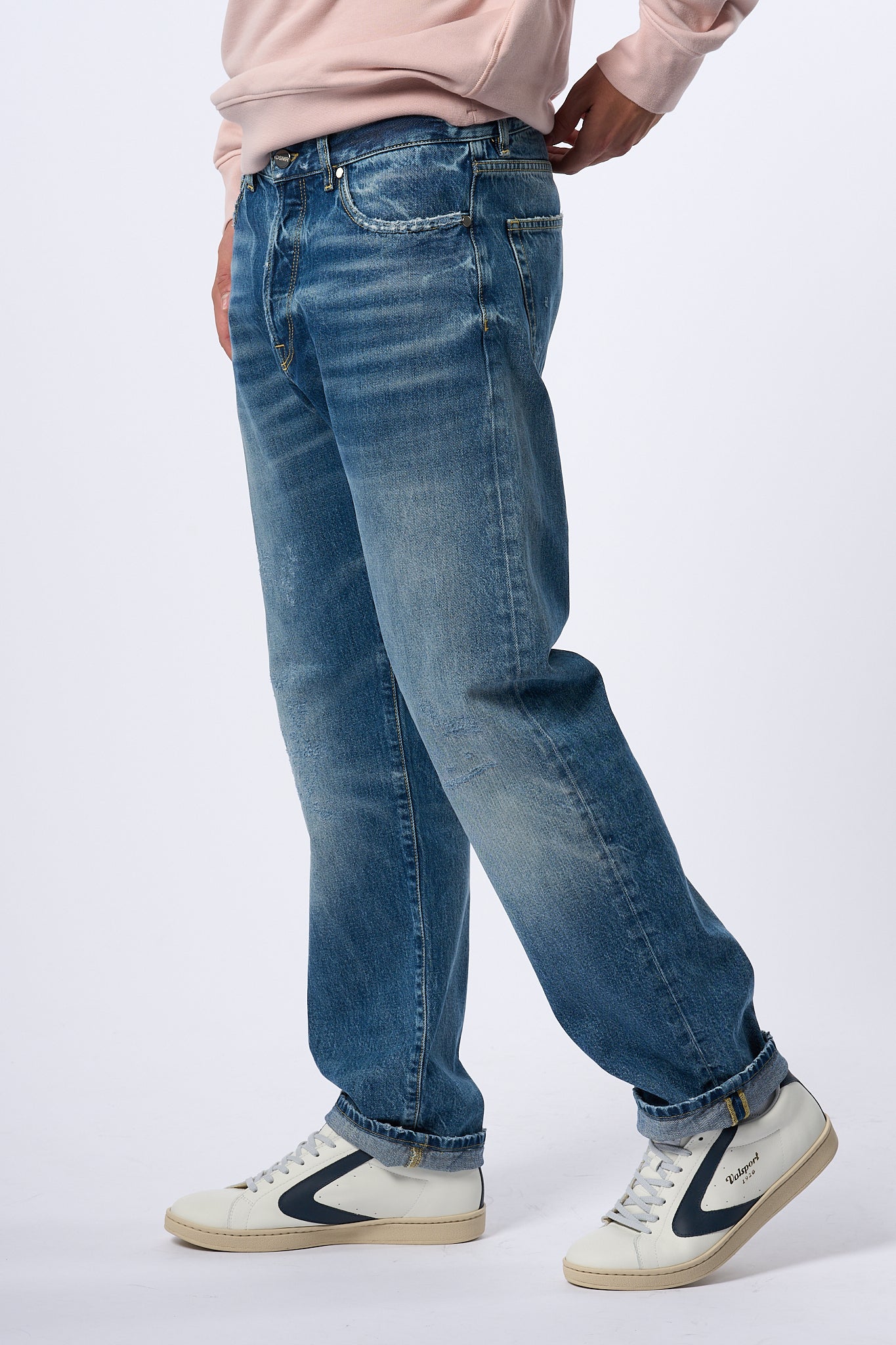 Desmore Jeans Regular Denim Medio Uomo-4