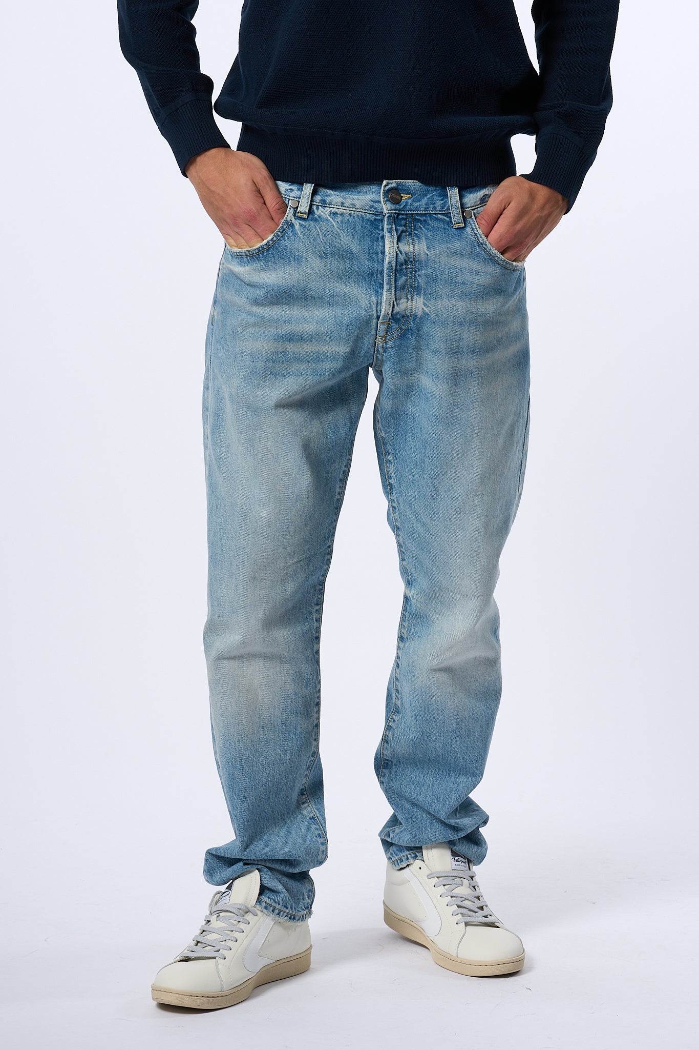 Desmore Jeans Relax Denim Chiaro Uomo-3