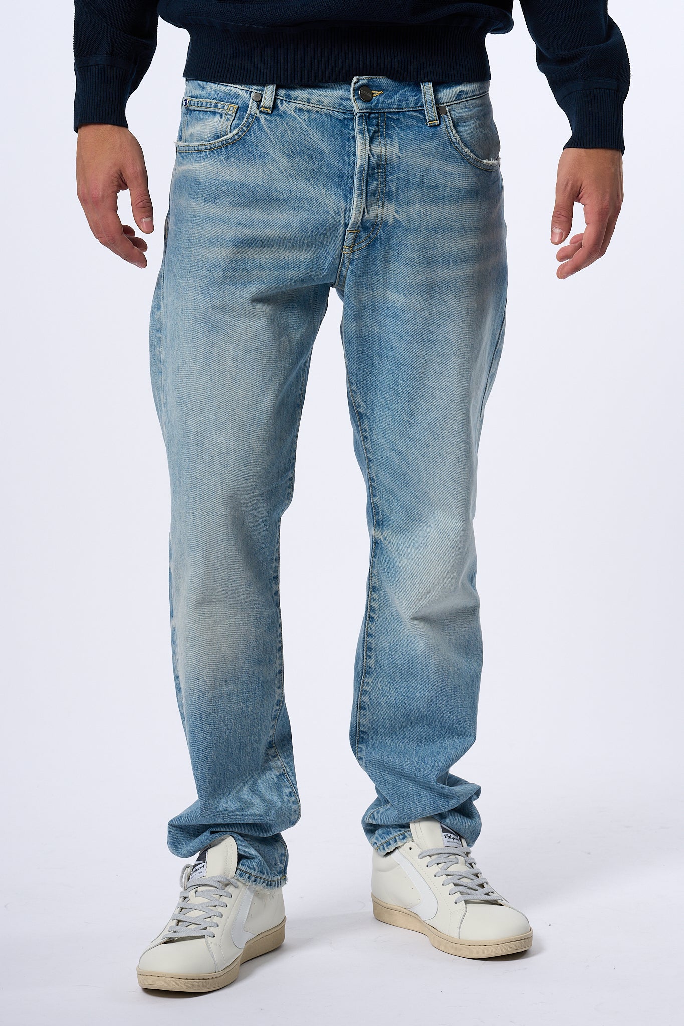 Desmore Jeans Relax Denim Chiaro Uomo-5