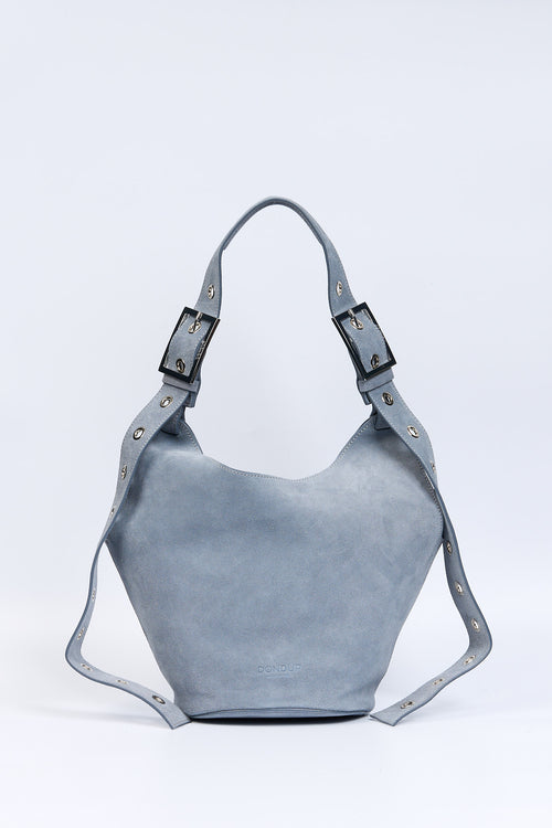 Dondup Borsa Small Hobo in Crosta Polvere Donna