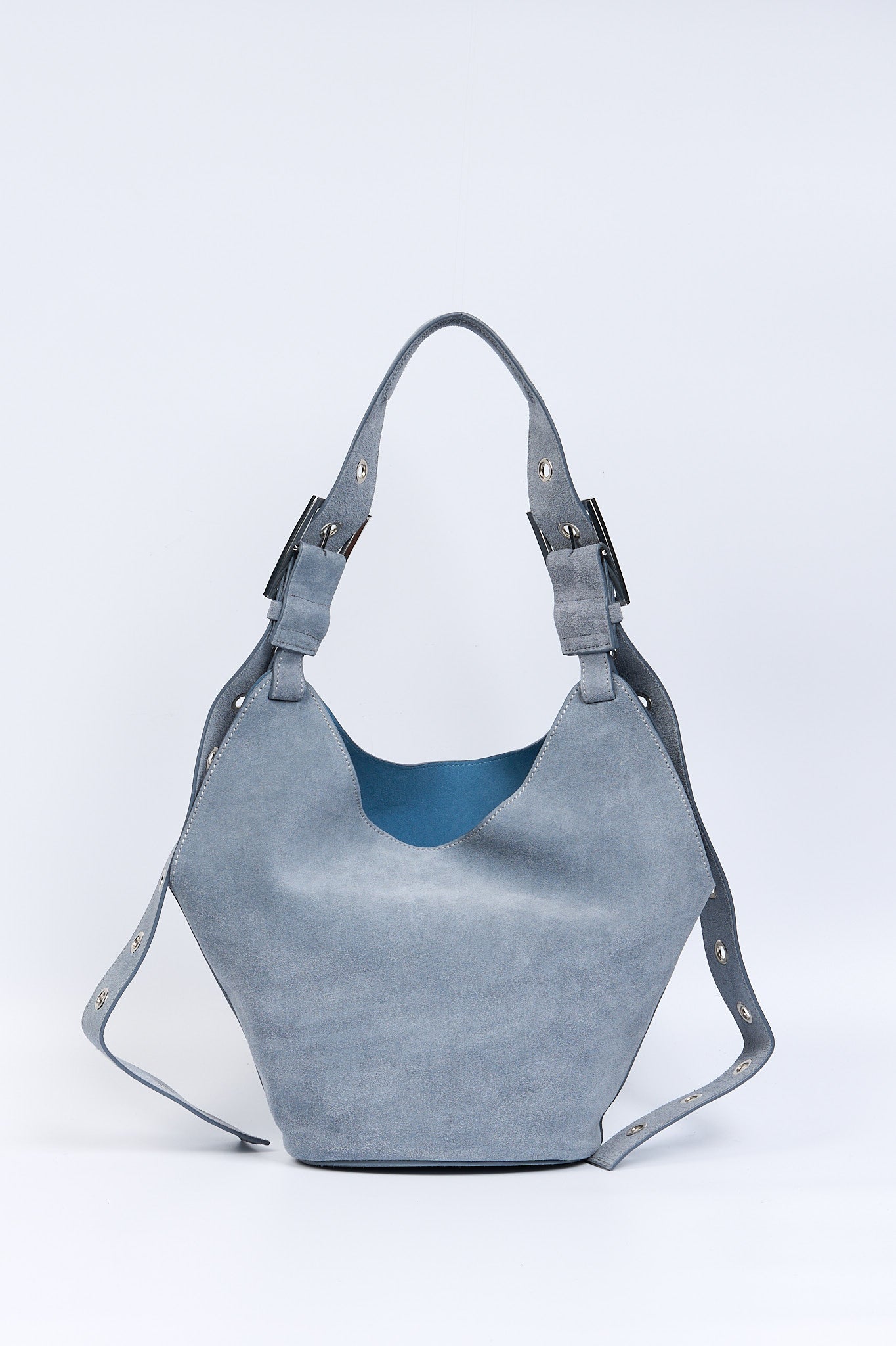 Dondup Borsa Small Hobo in Crosta Polvere Donna-6