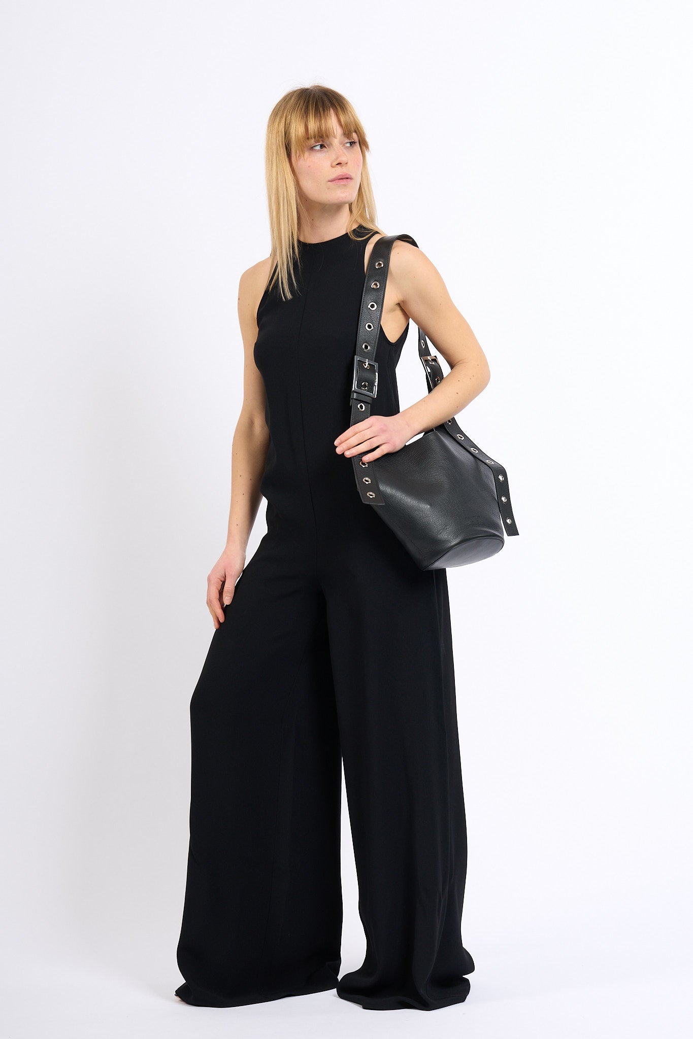 Dondup Borsa Small Hobo in Pelle Nero Donna-6