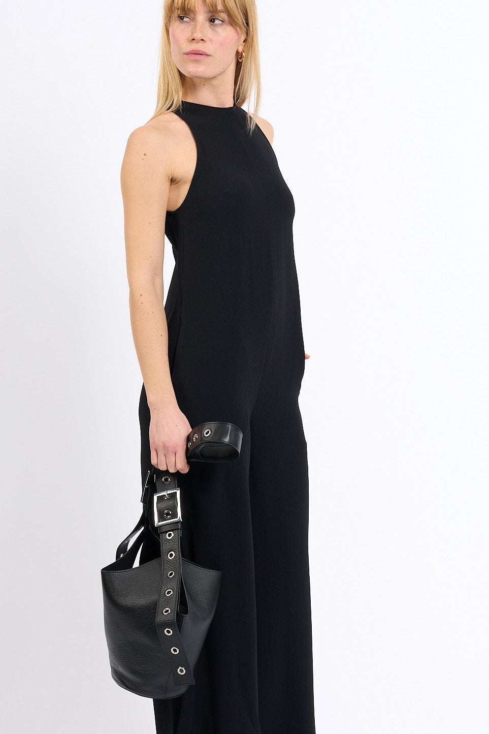 Dondup Borsa Small Hobo in Pelle Nero Donna-3