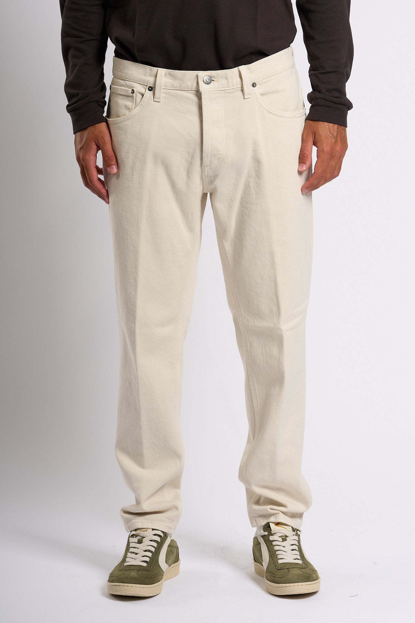 Dondup Pantalone Brighton Bull Sabbia Uomo-4