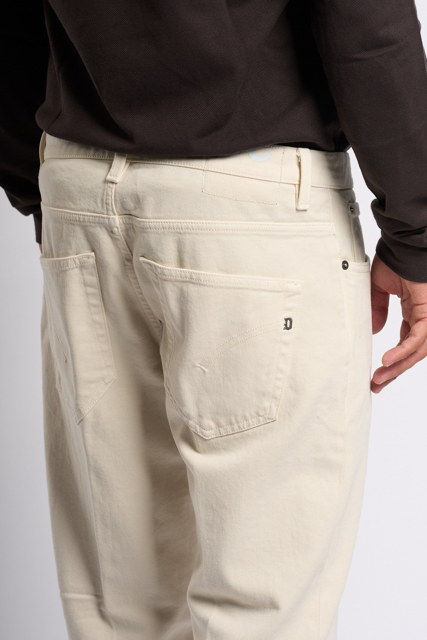 Dondup Pantalone Brighton Bull Sabbia Uomo-6