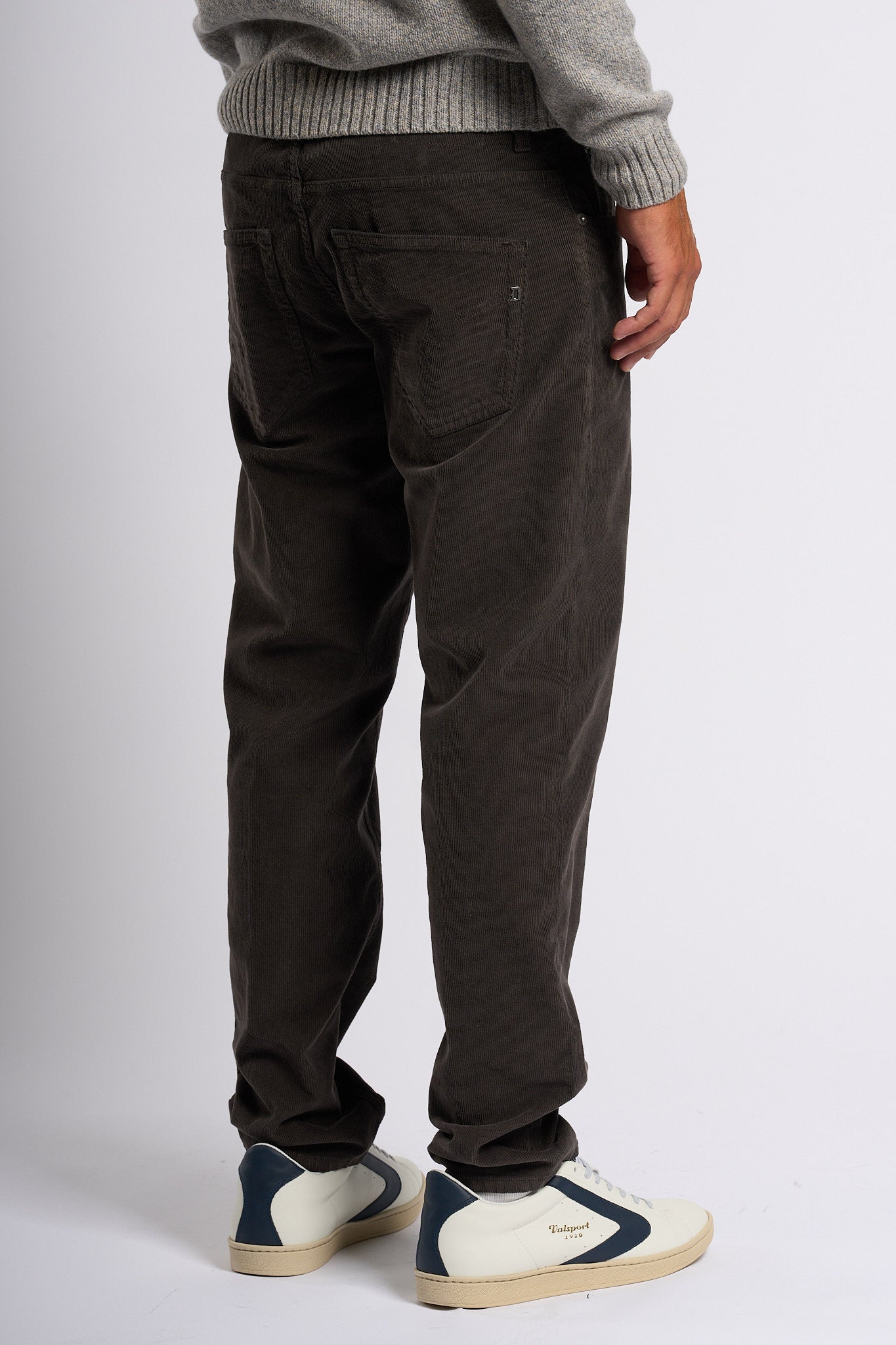 Dondup Pantalone Brighton Velluto Cioccolato Uomo-6