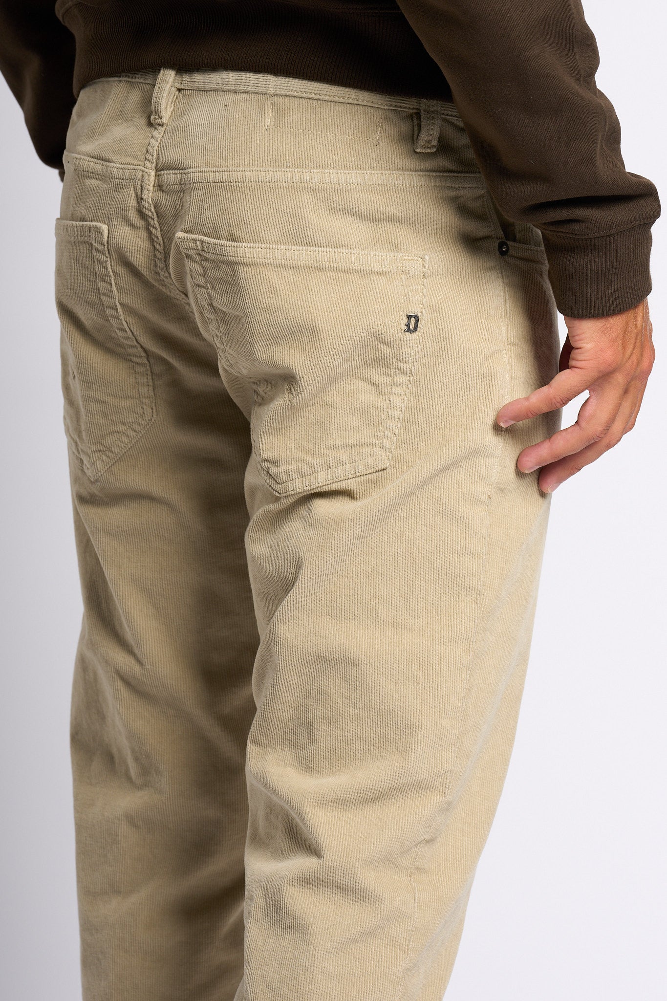 Dondup Pantalone Brighton Velluto Lievito Uomo-5