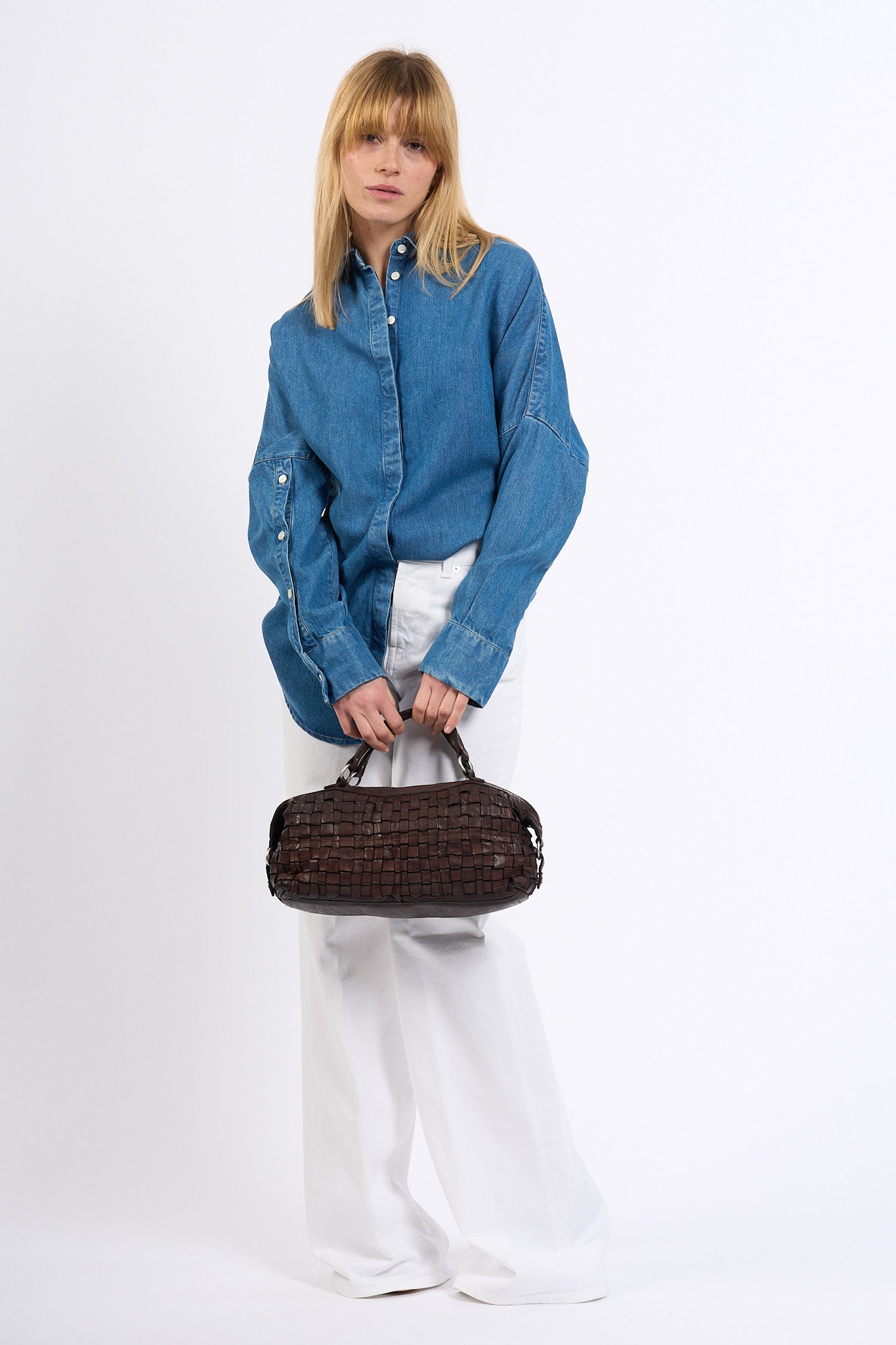 Dondup Camicia Jeans Lyocell Donna-2