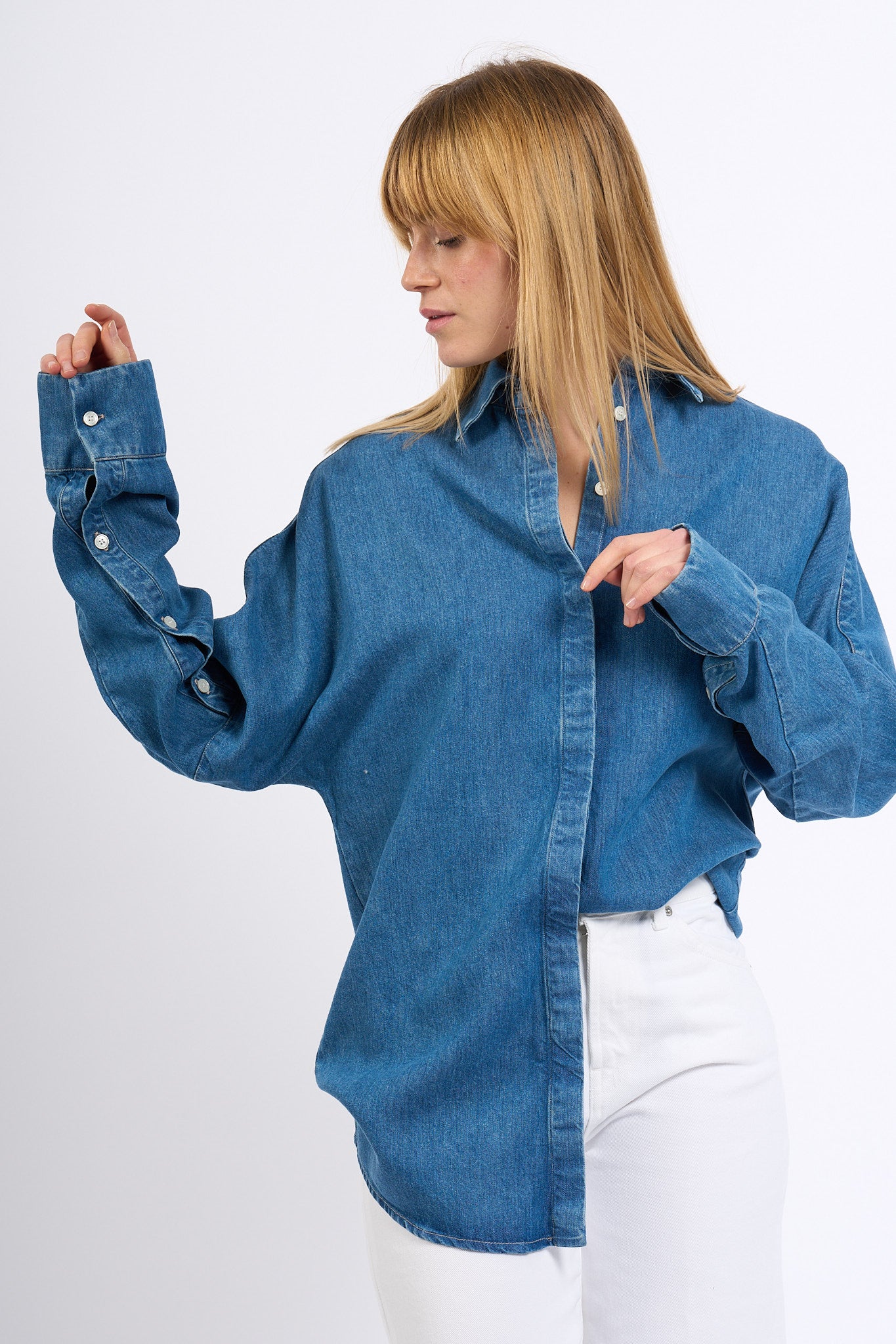 Dondup Camicia Jeans Lyocell Donna-1