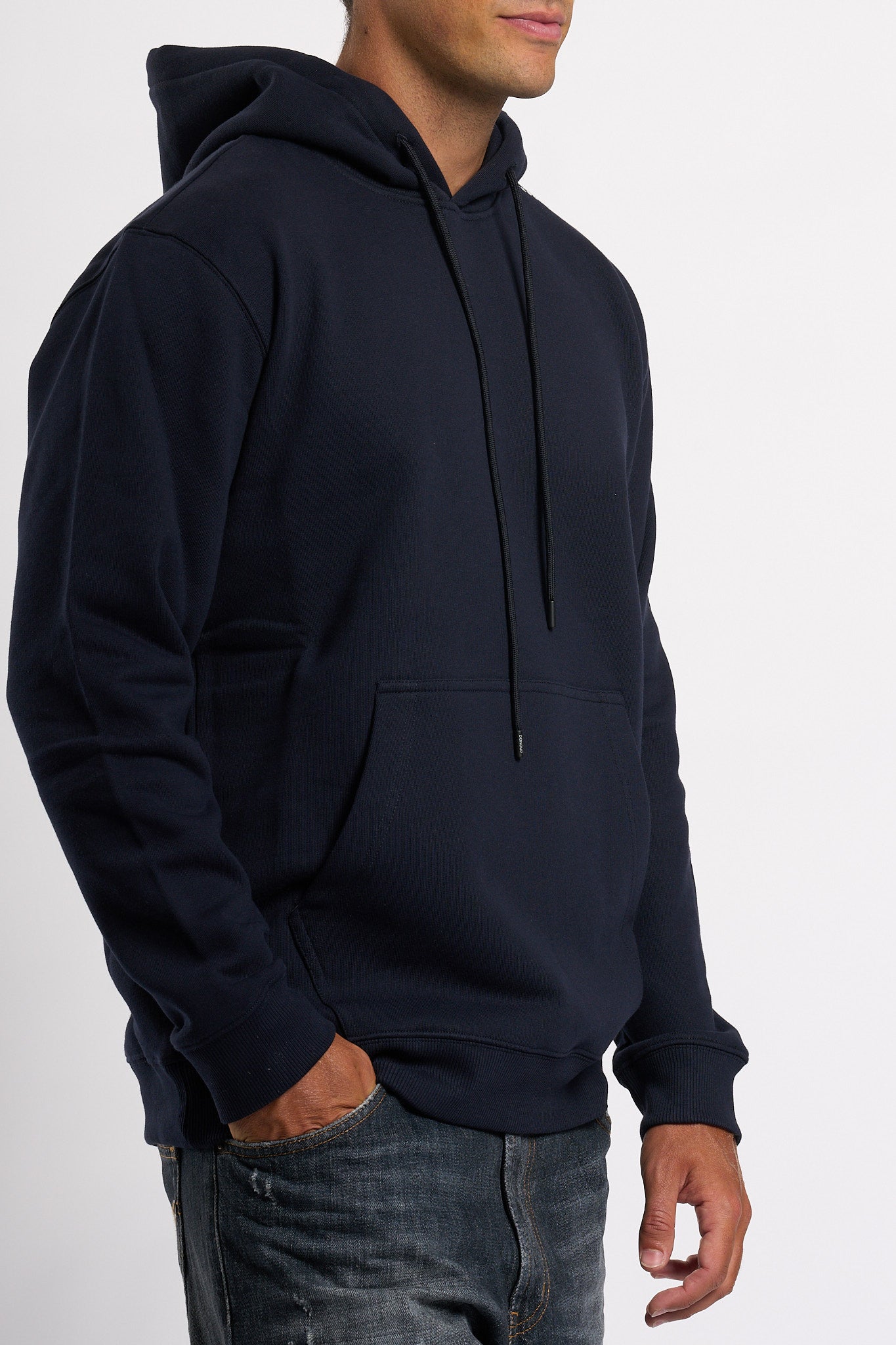 Dondup Felpa Cappuccio Blu Uomo-3