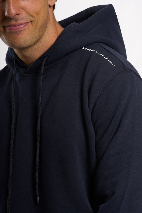 Dondup Felpa Cappuccio Blu Uomo-2