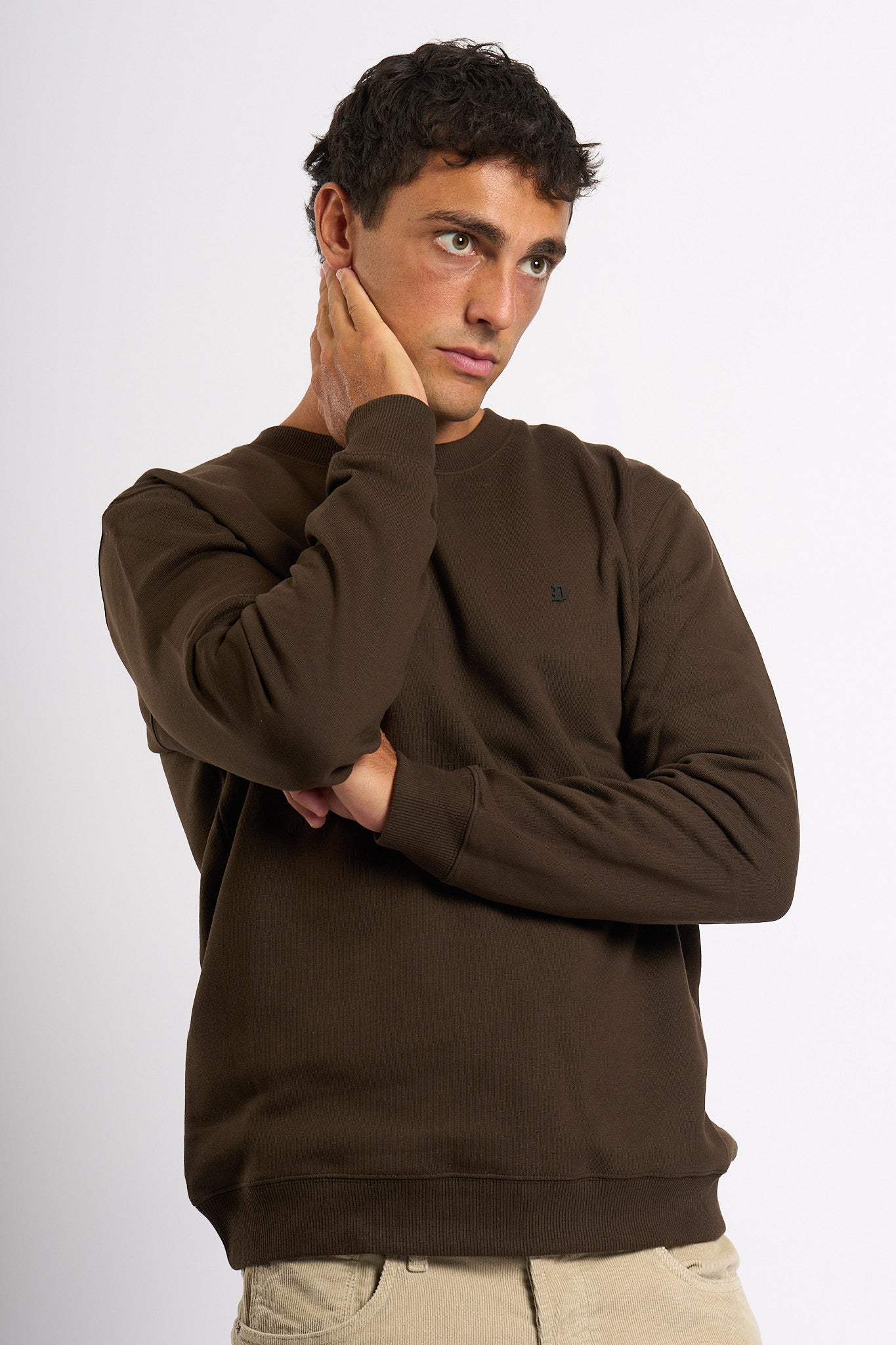 Dondup Felpa Cioccolato Uomo-1