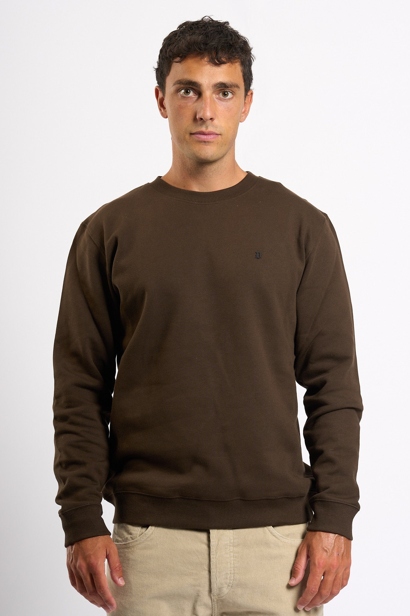 Dondup Felpa Cioccolato Uomo-5