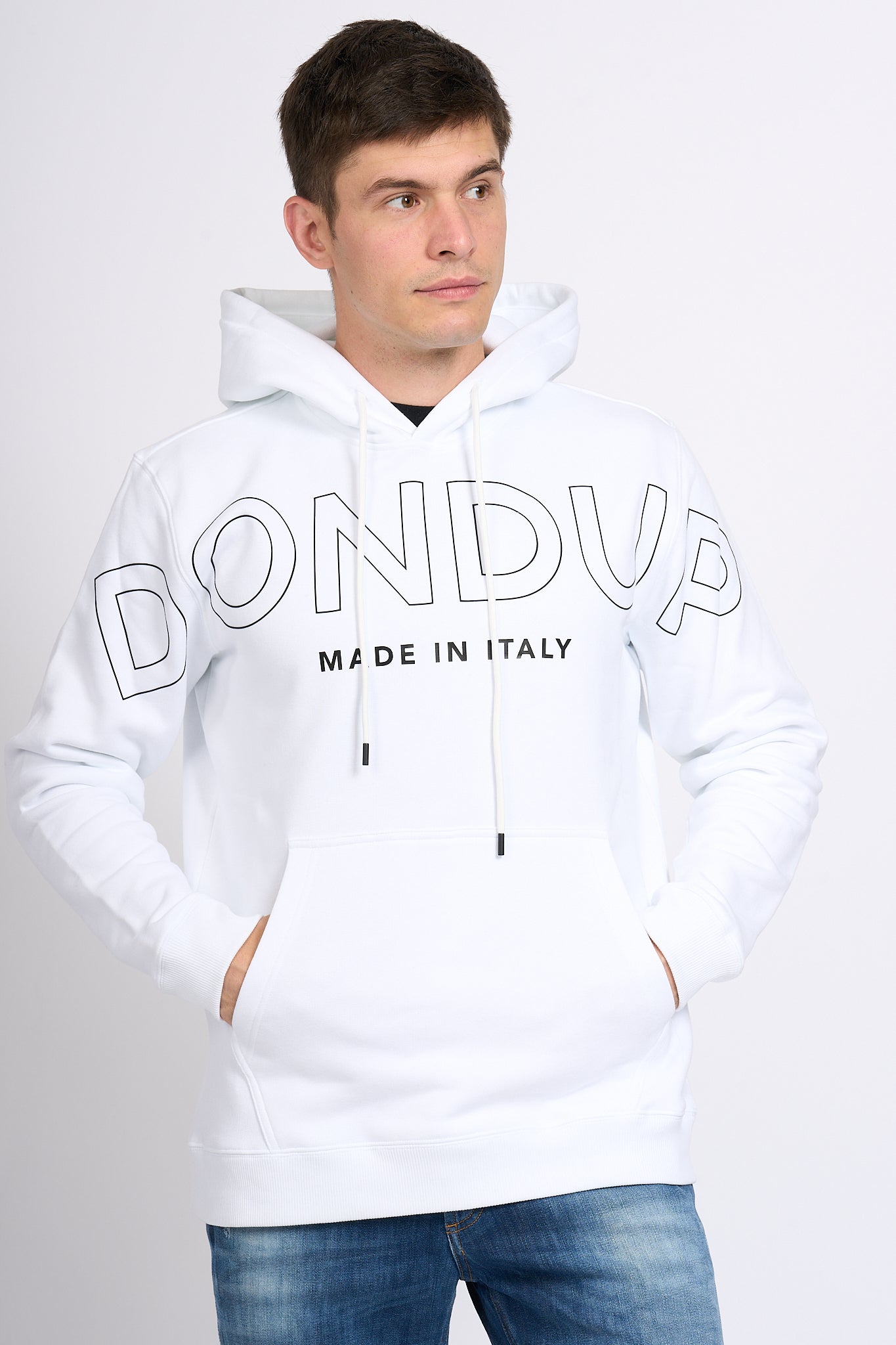 Dondup Men's White Logo Sweatshirt-1