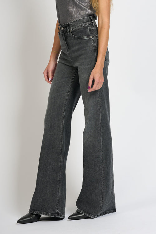Dondup Jeans Amber Denim Stretch Nero Donna